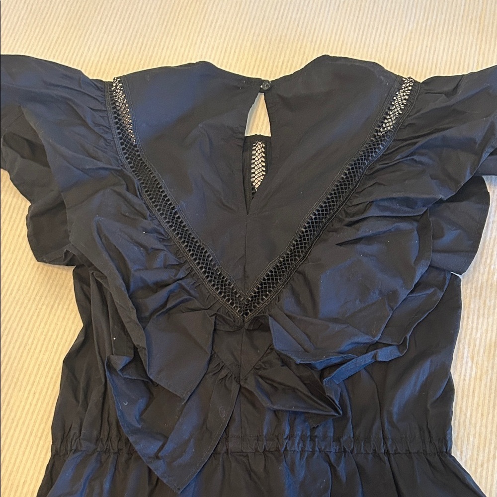 7 For All Mankind Black Ruffled Dress - Picture 5 of 5